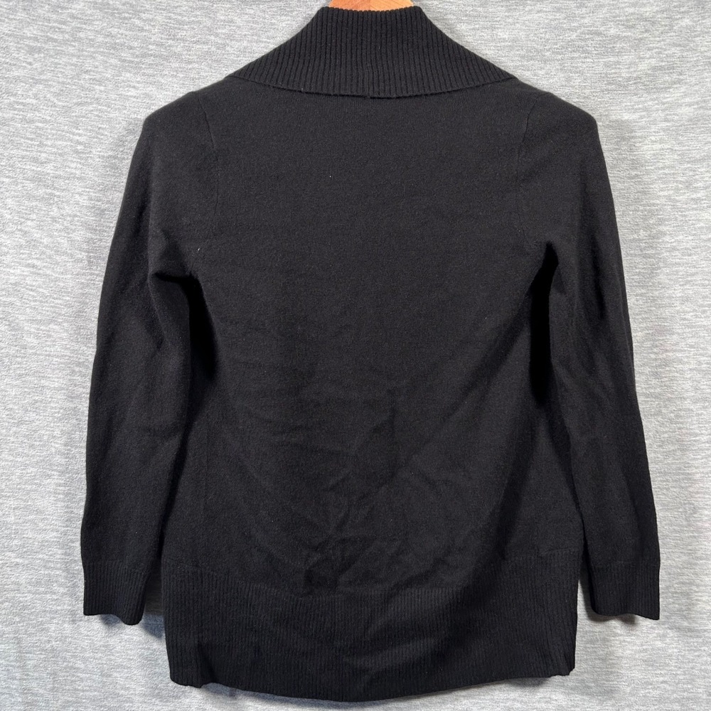 Quince Mongolian Cashmere Open Cardigan Womens S Black Shawl Collar NWT - Picture 3 of 8